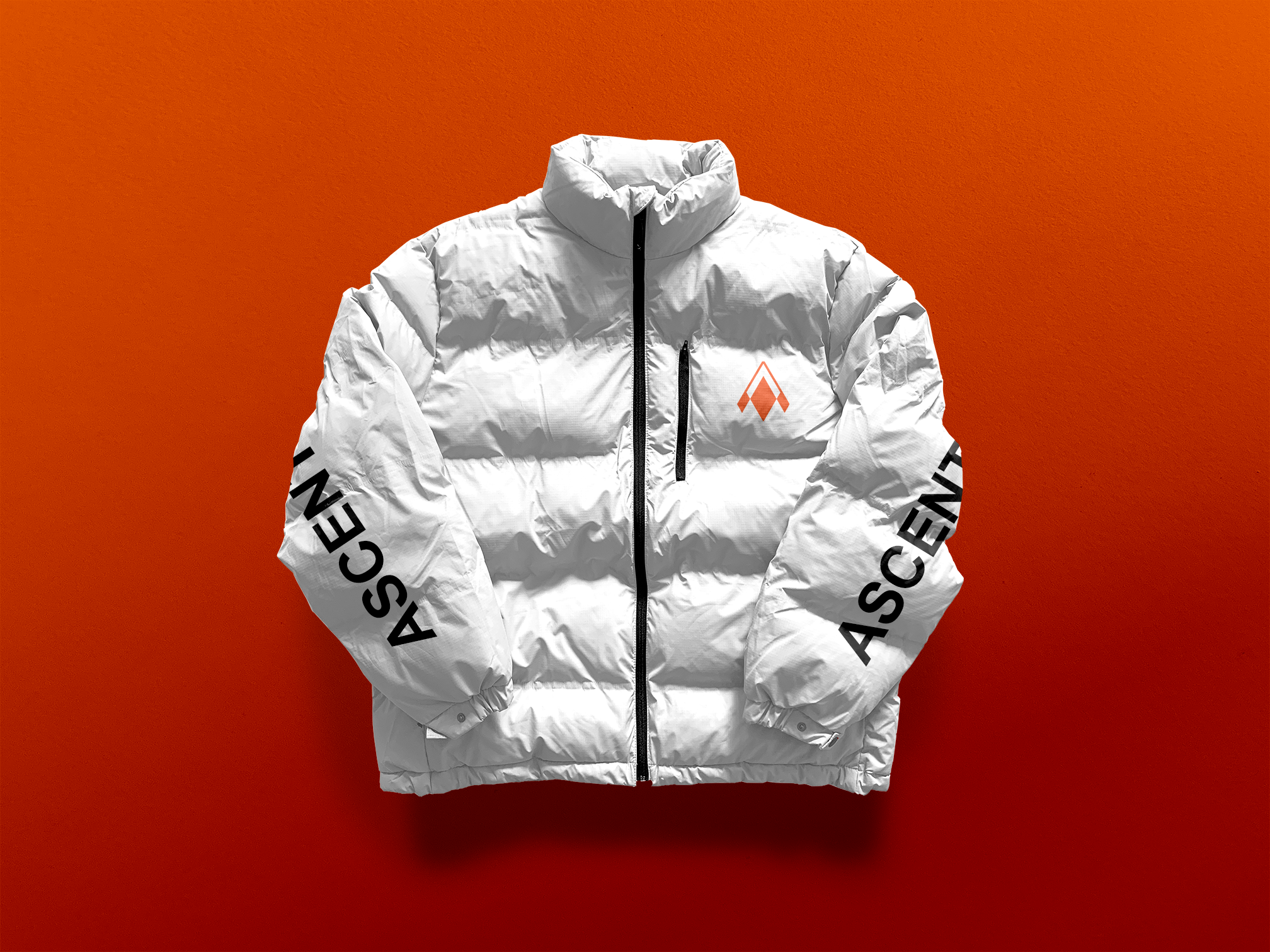 Puffer jacket mockup of ascentix